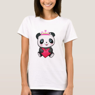 Panda Lover Fan Gift Valentine's Day Heart Present T-Shirt