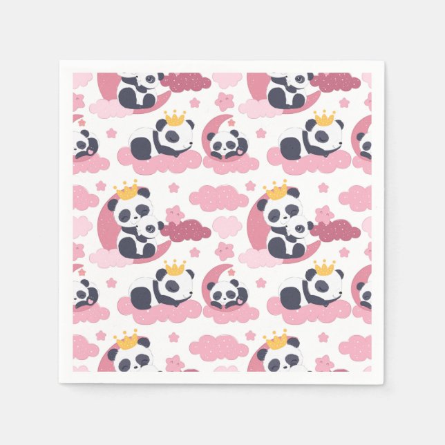 Panda Lover | I Am Nicknamed As Panda Napkins (Front)