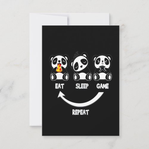Panda Lover  Keep Calm And Love Panda RSVP Card