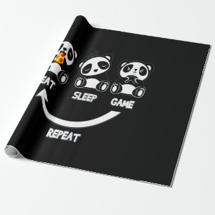Panda Lover Keep Calm And Love Panda Wrapping Paper