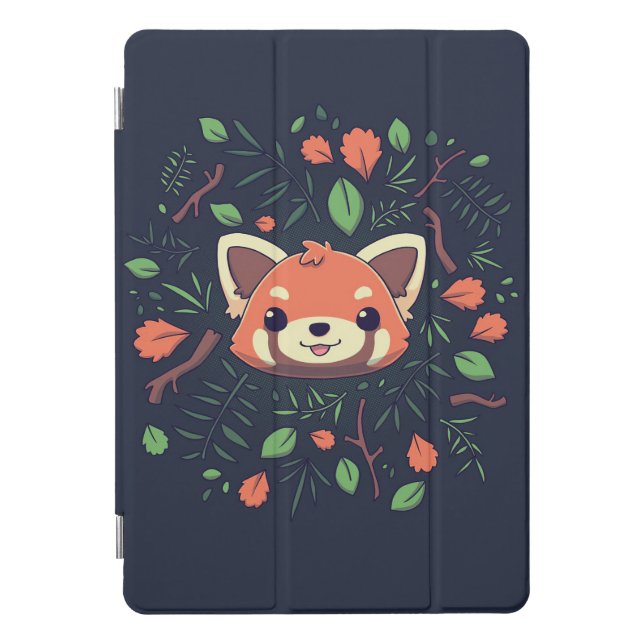 Panda Lover Red Panda Autumn Leaves iPad Pro Cover (Front)