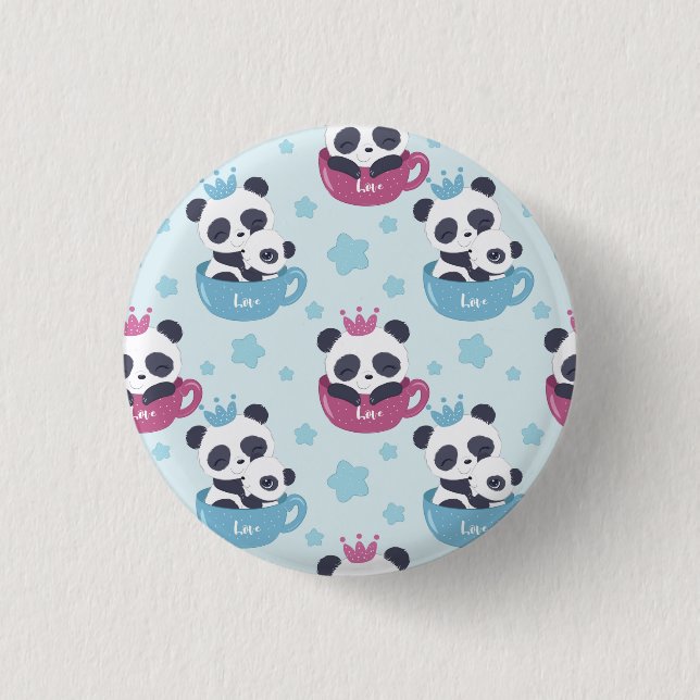 Panda Lover | The Panda Is A Nasty Animal Button (Front)
