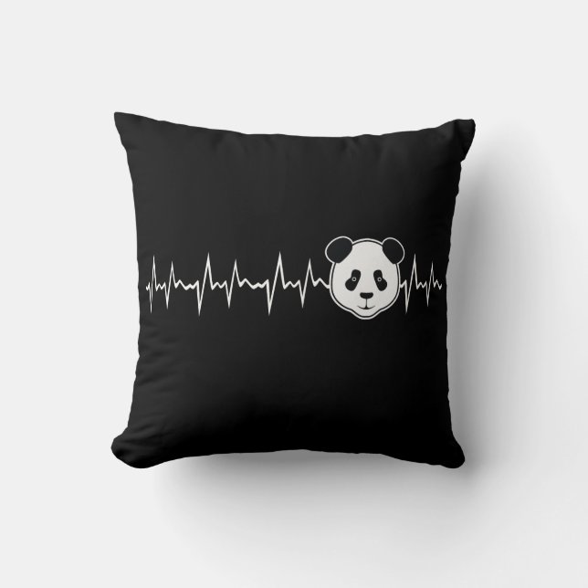 Panda Lover Throw Pillow (Front)