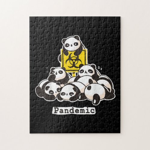 Panda Lovers  Cute Panda Funny Pandemic Jigsaw Puzzle