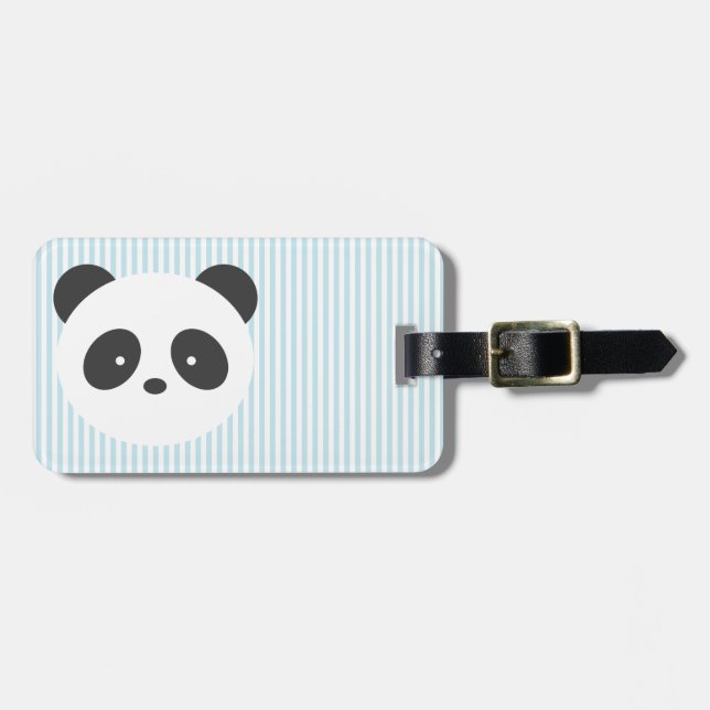 Panda luggage tag (Front Horizontal)