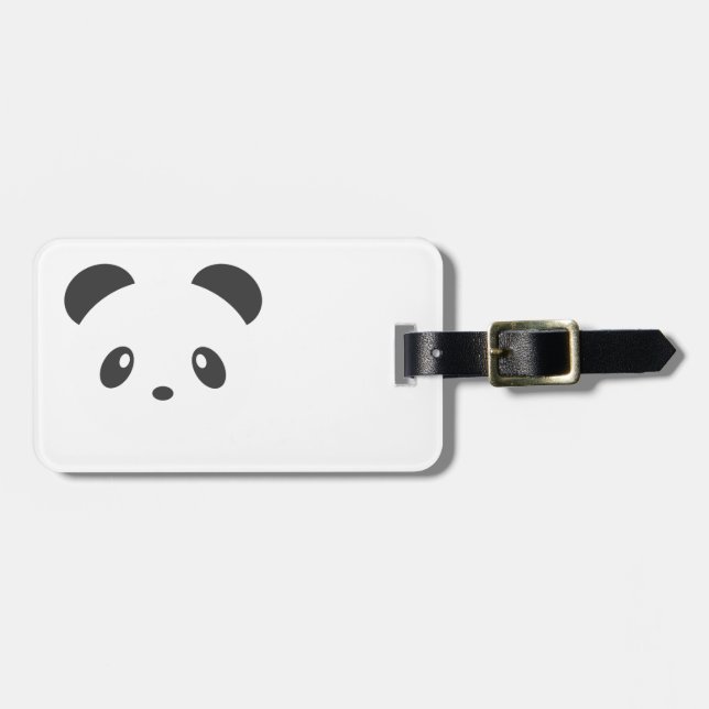 Panda luggage tag (Front Horizontal)