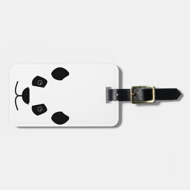 Panda Luggage Tag (Front Horizontal)