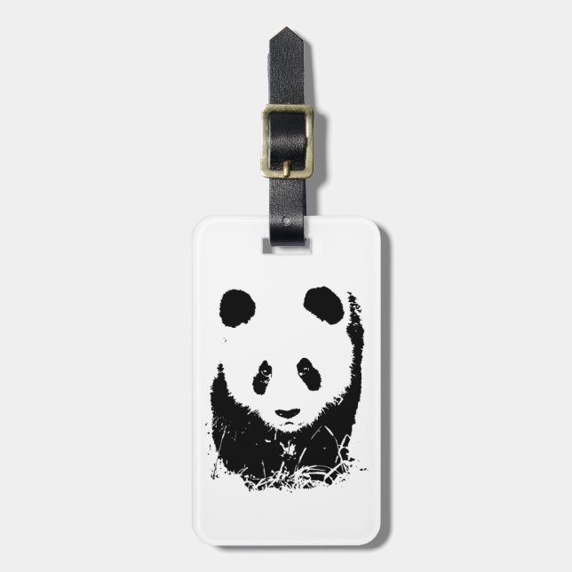 Panda Luggage Tags (Front Vertical)