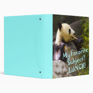 Panda Lunch Binder