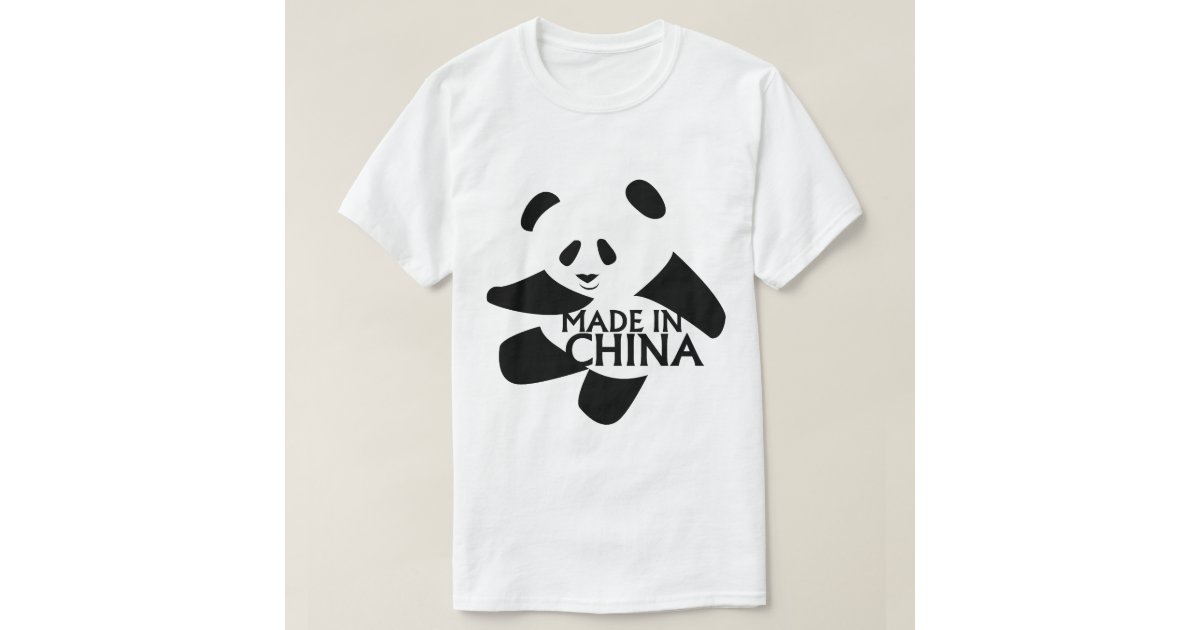 Panda, Made in China T-Shirt | Zazzle