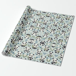 Panda Magic: Adorable Wrapping Paper Design