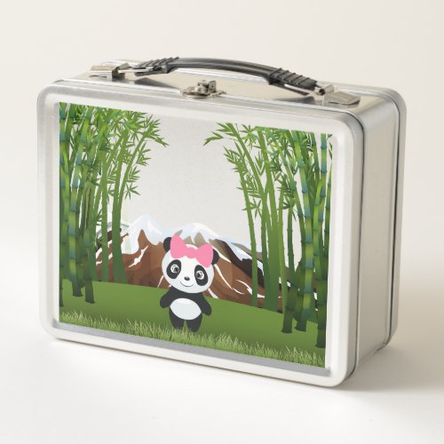 Panda  metal lunch box