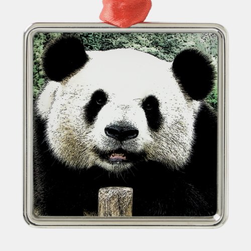 Panda Metal Ornament