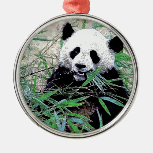 Panda Metal Ornament