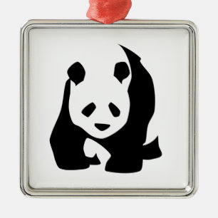 Panda Metal Ornament