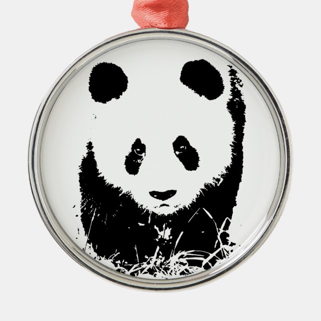 Panda Metal Ornament (Front)