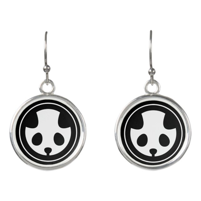 Panda mon earrings (Front)