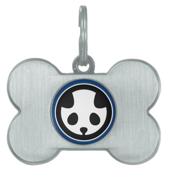 Panda mon pet ID tag (Front)