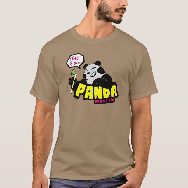 Panda-monium (its a Pandemonium) T-Shirt (Front)