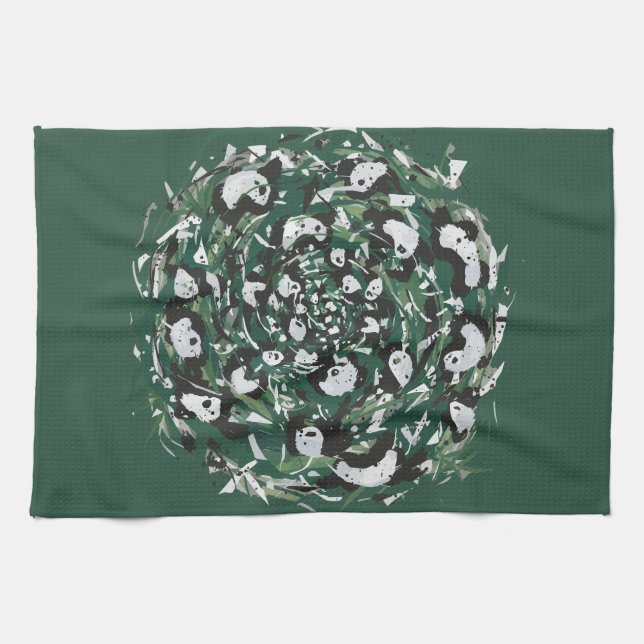 Panda-monium Kitchen Towel (Horizontal)