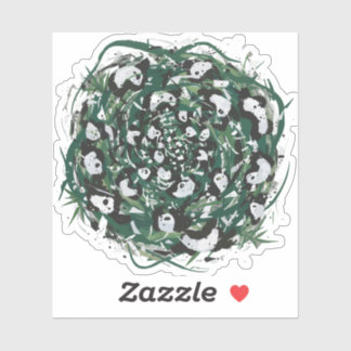 Panda-monium Sticker