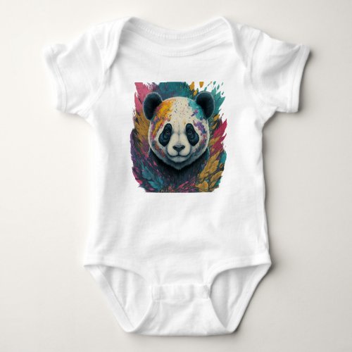 Panda_monium Wear your love for these cuddly  Baby Bodysuit