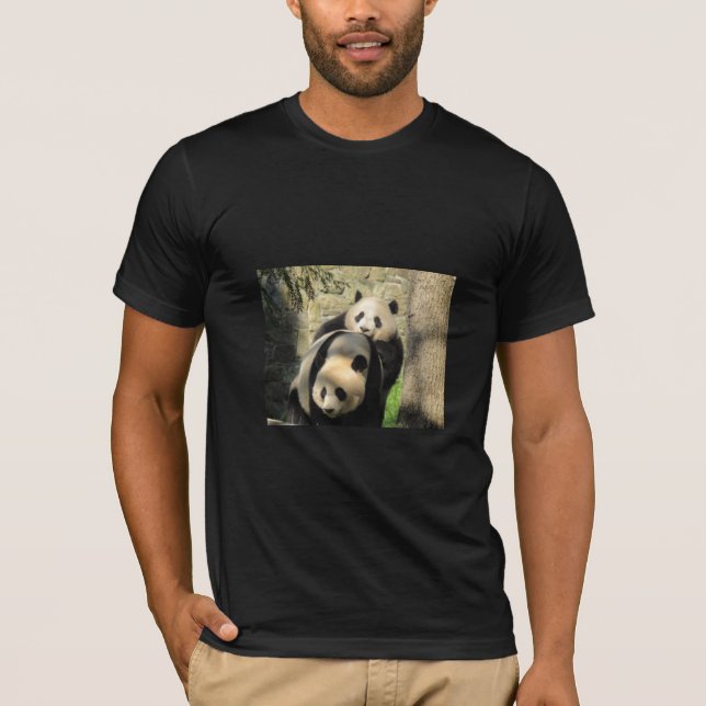 Panda mother & cub shirt (Mei Xiang & Xiao Qi Ji) (Front)