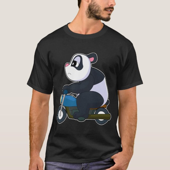 Panda Motorcycle T-Shirt (Front)