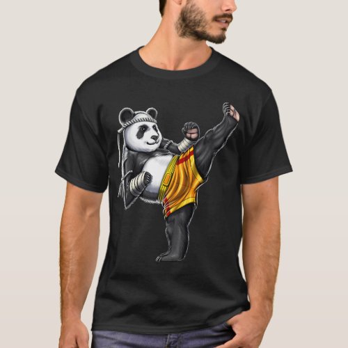 Panda Muay Thai Fighter T-Shirt
