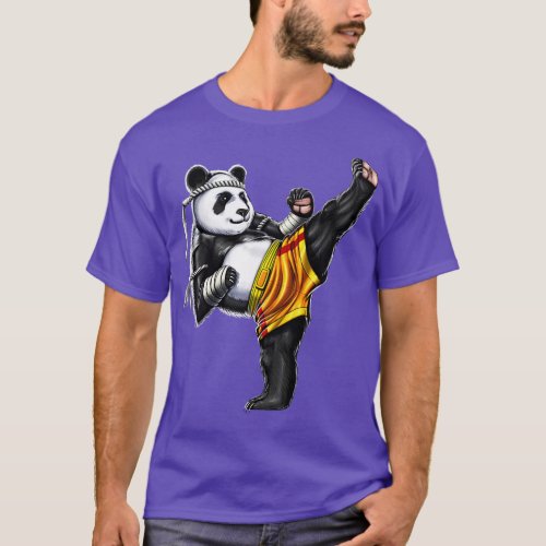 Panda Muay Thai Fighter T_Shirt