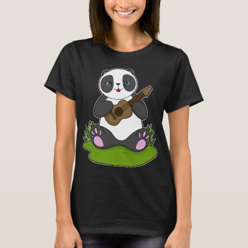 Panda Musician Guitar Music T_Shirt