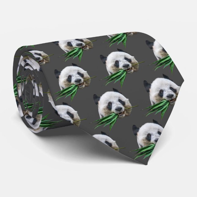 Panda Neck Tie (Rolled)