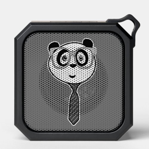 Panda Nerd _ Black and White Bluetooth Speaker