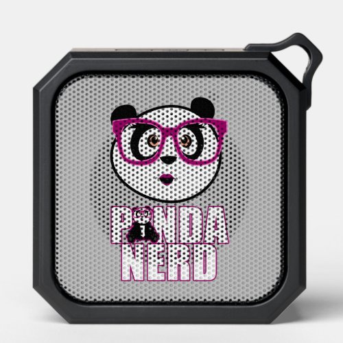 Panda Nerd Girl _ Purple Bluetooth Speaker