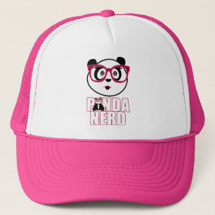 Panda Nerd Girl Trucker Hat
