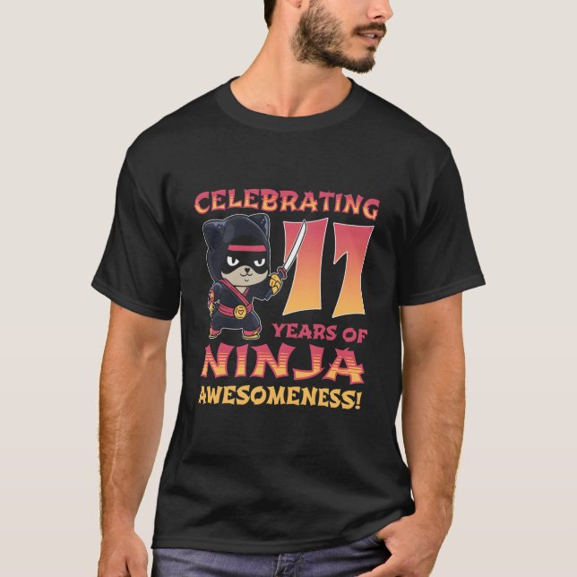 Panda Ninja I'M 1 Eleven Ninja 1Nd T-Shirt (Front)