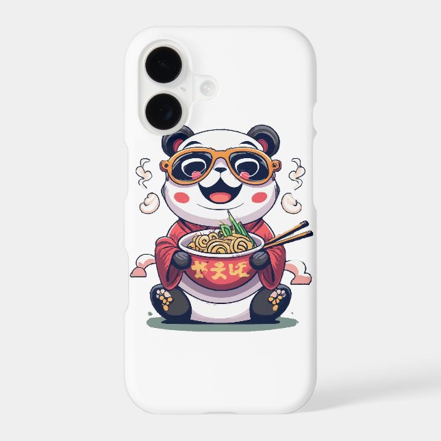 Panda Noodles Iphone Case (Back)