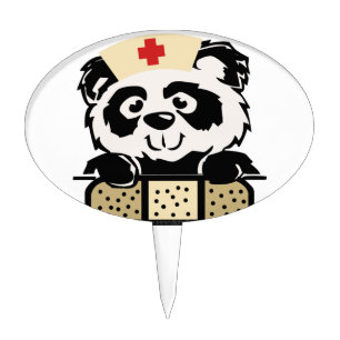 Panda Nurse Cake Topper
