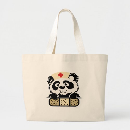 Panda Nurse Large Tote Bag