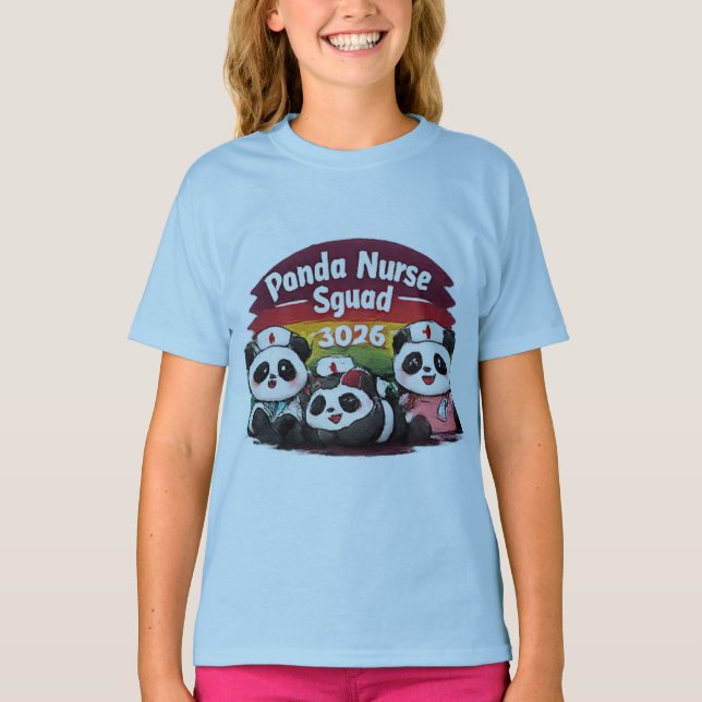 Panda Nurse Squad Class of 2026 Graduation Shirt (Front)