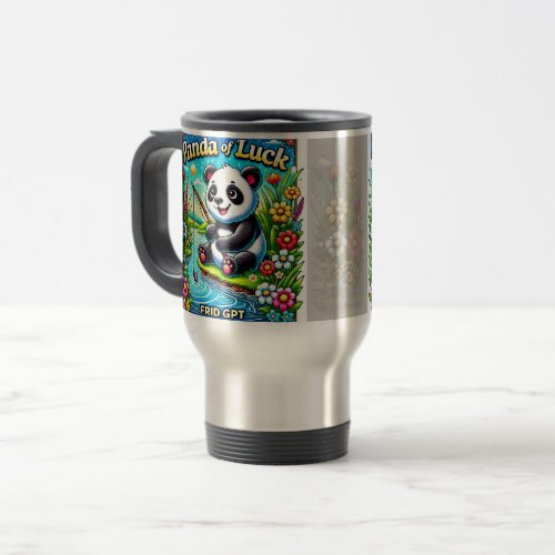 Panda of Luck Travel Mug 15