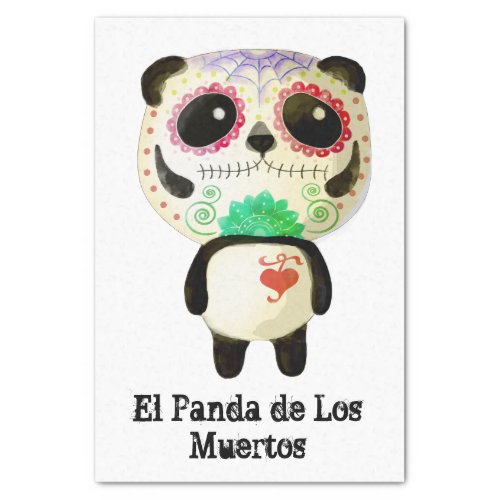 Panda of The Day of The Dead Tissue Paper