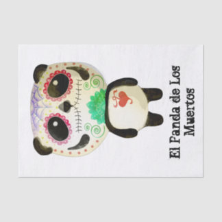 Panda of The Day of The Dead Tissue Paper