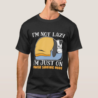 Panda On Powersafing Mode For Animal Enthusiasts T-Shirt