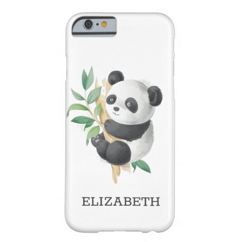 Panda on Sugar Cane Barely There iPhone 6 Case