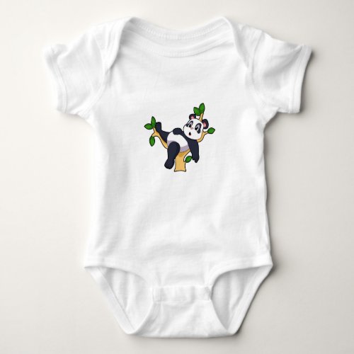 Panda on Tree Baby Bodysuit