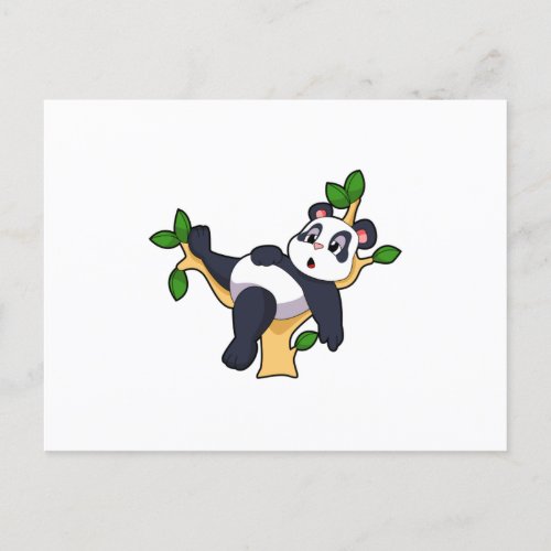 Panda on Tree Postcard