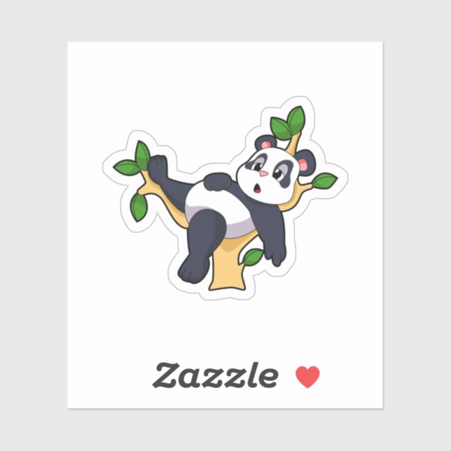 Panda on Tree Sticker (Sheet)