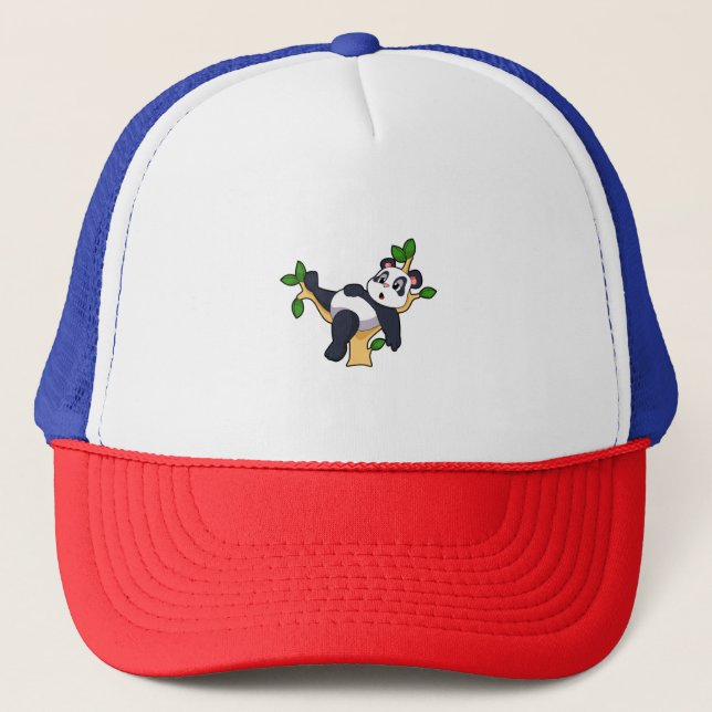 Panda on Tree Trucker Hat (Front)