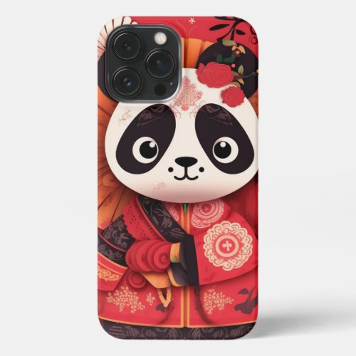 Panda Origami iPhone 13 Max Case